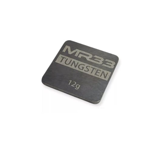 #MR33-TW-12G - MR33 TUNGSTEN WEIGHT - 21 X 21 X 1.5MM - 12G