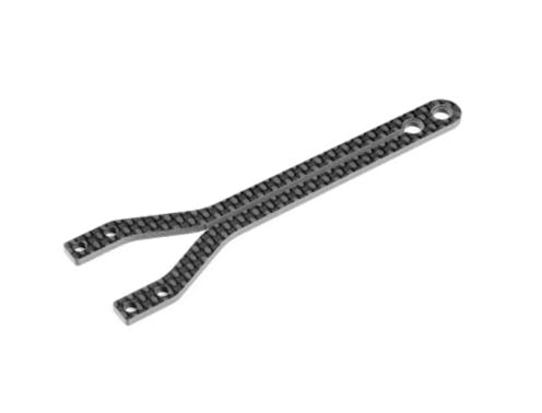 #XR301077 - TEAM XRAY X4G'23 GRAPHITE UPPER DECK - SPLIT FRONT - 2.0MM