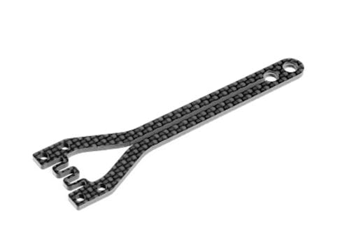 #XR301079-L - TEAM XRAY X4A'23 GRAPHITE UPPER DECK - SPLIT FRONT - 1.6MM