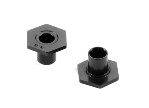 #XR305354 - TEAM XRAY X4 ALU WHEEL HUB - SPRING CLIP - OFFSET -0.5MM - SWISS 7075 T6 (2)