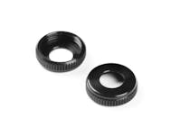 #XR308328-K - TEAM XRAY XLP ALU CAP FOR SHOCK BODY - BLACK (2)