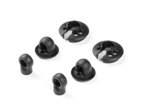 #XR308336 - TEAM XRAY XLP COMPOSITE SHOCK PARTS WITH 2 HOLES