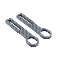 #RCM-HRPL-X-LE-2 - RC MAKER HORIZONTAL REAR POST BODY MOUNTING SET LITE EXTENSION PLATES (2MM PLAY) - XTREME