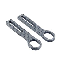 #RCM-HRPL-Z-SE-2 - RC MAKER HORIZONTAL REAR POST BODY MOUNTING SET LITE EXTENSION PLATES (2MM PLAY) - ZOO