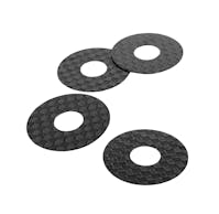 #1U-10404 - 1up Carbon Fiber Body Washers - 3M Adhesive Backed - 1/8 On-Road - 4pcs