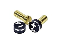 #1U-190412 - 1up LowPro Bullet Plugs & Grips - 5mm - Black/Black