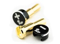 #1U-190413 - 1up LowPro Bullet Plugs & Grips - 4/5mm Stepped - Black/Black