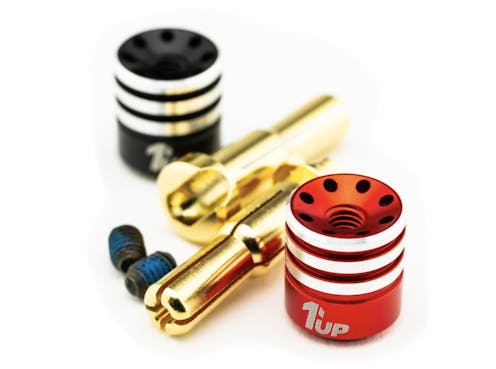 #1U-190437 - 1up Heatsink Bullet Plugs & Grips - 4/5mm Stepped