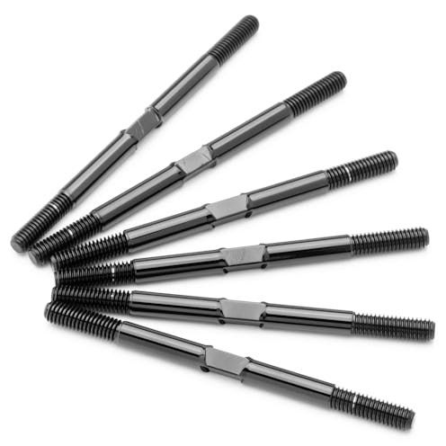 #1U-740041 - 1up Pro Duty 3.5mm Titanium Turnbuckles - Polished Black - Sch Cougar LD2