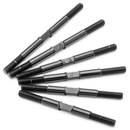 #1U-740082 - 1up Pro Duty 3.5mm Titanium Turnbuckles - Polished Black - Xray XB4 �22