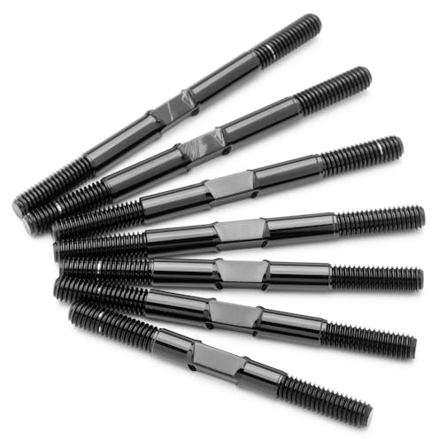 #1U-740092 - 1up Pro Duty 3.5mm Titanium Turnbuckles - Polished Black - Yokomo YZ-4 SF2