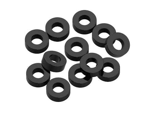 #1U-80304 - 1up 3x6x2mm Precision aluminium Shims - Black - 12pcs