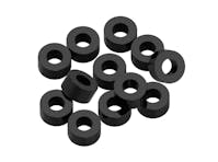 #1U-80305 - 1up 3x6x3mm Precision aluminium Shims - Black - 12pcs