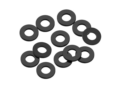 #1U-80306 - 1up 3x6x0.75mm Precision aluminium Shims - Black - 12pcs
