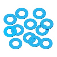 #1U-80311 - 1up 3x6x0.25mm Precision aluminium Shims - Bright Blue - 12pcs