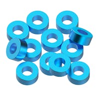 #1U-80318 - 1up 3x6x2.5mm Precision aluminium Shims - Bright Blue - 12pcs