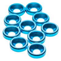 #1U-80319 - 1up M3 Countersunk Washers - Bright Blue - 10pcs