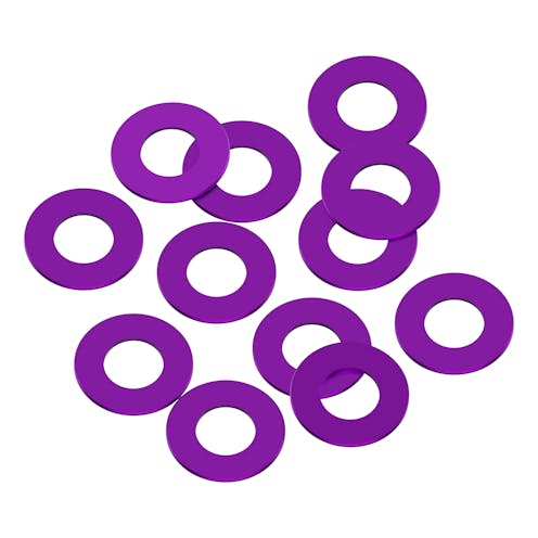 #1U-80321 - 1up 3x6x0.25mm Precision aluminium Shims - Purple - 12pcs