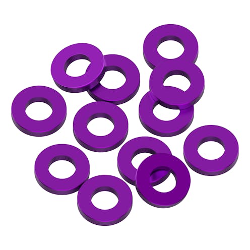 #1U-80324 - 1up 3x6x1mm Precision aluminium Shims - Purple - 12pcs