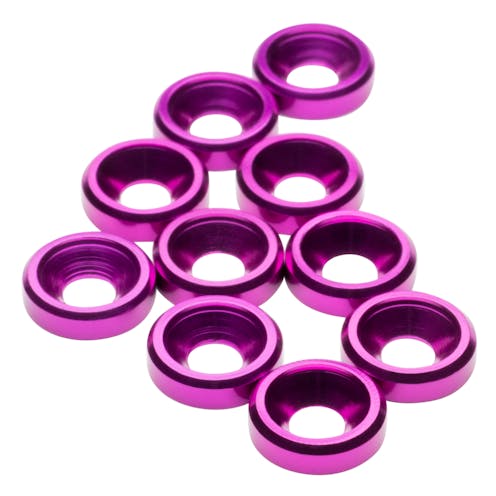 #1U-80329 - 1up M3 Countersunk Washers - Purple - 10pcs