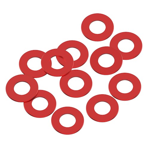 #1U-80331 - 1up 3x6x0.25mm Precision aluminium Shims - Red - 12pcs