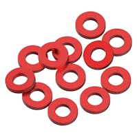 #1U-80334 - 1up 3x6x1mm Precision aluminium Shims - Red - 12pcs