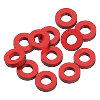 #1U-80335 - 1up 3x6x1.5mm Precision aluminium Shims - Red - 12pcs