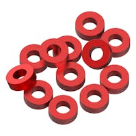 #1U-80336 - 1up 3x6x2mm Precision aluminium Shims - Red - 12pcs