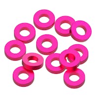 #1U-80345 - 1up 3x6x1.5mm Precision aluminium Shims - Pink - 12pcs