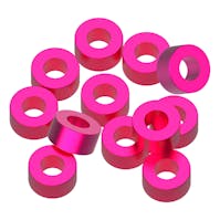 #1U-80348 - 1up 3x6x3mm Precision aluminium Shims - Pink - 12pcs