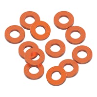 #1U-80353 - 1up 3x6x1mm Precision aluminium Shims - Orange - 12pcs