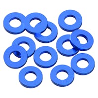 #1U-80394 - 1up 3x6x1mm Precision aluminium Shims - Blue - 12pcs