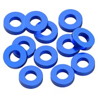 #1U-80395 - 1up 3x6x1.5mm Precision aluminium Shims - Blue - 12pcs