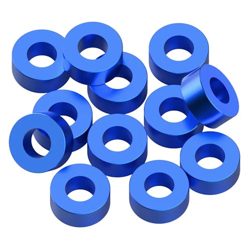 #1U-80397 - 1up 3x6x2.5mm Precision aluminium Shims - Blue - 12pcs