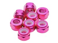 #1U-80545 - 1up M3 aluminium Locknuts - Pink - 8pcs