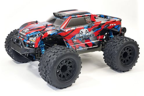 #FTX5497RB - FTX RAMRAIDER 1/10 BRUSHLESS MONSTER TRUCK RTR - RED/BLUE