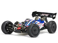 #ARA8406 - ARRMA 1/8 TLR Tuned TYPHON 6S 4WD BLX Buggy RTR, Red/Blue