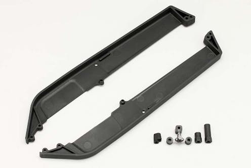 #S4-002SPG  - Side plate/battery post/an- tenna mount for YZ-4SF2 (Graphite molding)