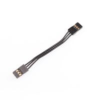 #RP0470 - RUDDOG RX Connector Wire Black 60mm (JR Male to JR Male)