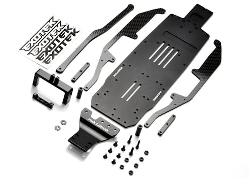 #EX2107 - EXOTEK CB6 CARPET CHASSIS CONVERSION SET FOR B6.3, 7075 CHASSIS