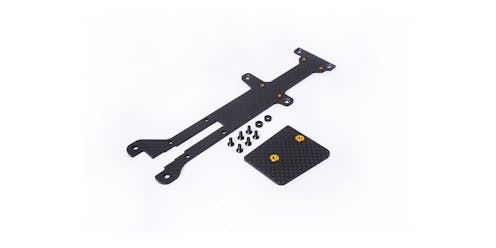 #KOS04321 - Koswork Carbon Radio Plate & ESC Mount 2.0mm - Optima Mid