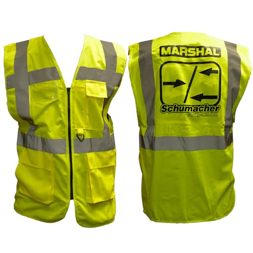 #G1003L - SCHUMACHER ZIPPED MARSHAL VEST - L - 44/46 INCH
