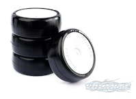 #V9X-PG28CP - Volante V9X 1/10 TC 28CP Indoor Carpet Rubber Tyre Pre-glued 4pcs