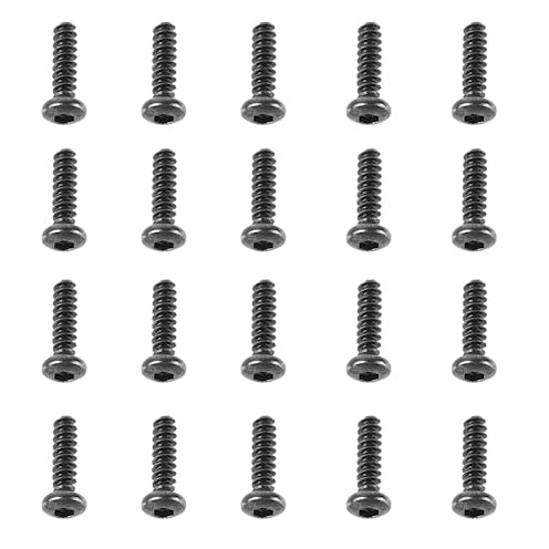 #LCSK52 - LC Racing Round Head Self Tapping Screws - 2.6x10mm - 20 Pcs