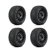 #JK3201RB - Jetko EX Avantgarde 1/10 Touring/Rally Tyre Black Wheel 12mm Hex (4)