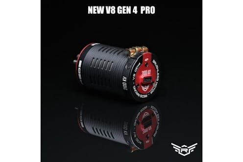 #REDMTEG0014 - Reds Racing V8 Gen 4 2500KV Brushless Sensored Motor