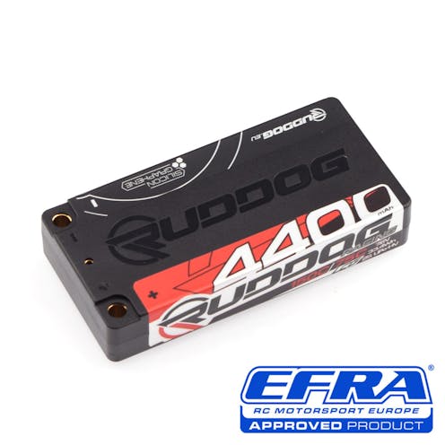 #RP0678 - RUDDOG Racing 4400mAh 150C/75C 7.6V LCG Short Stick Pack LiPo-HV Battery