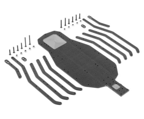 #XR321117 - TEAM XRAY XB2 GRAPHITE CHASSIS & SIDE BRACES - SET