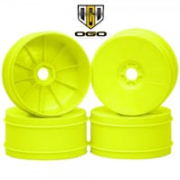 OGO #OGO-YWHEELS - OGO 1/8th Buggy Wheels 4 pcs - Yellow