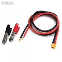 #B9708B - D-MAX XT60 IDST DC Input Leads with Battery Clips & 4mm 1m